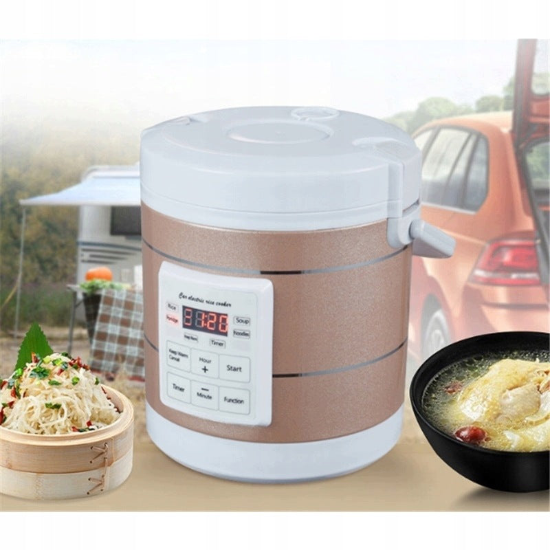 CAR MULTICOOKER 1,6L RICE COOKER 12V 24V TIR BUS LCD TIMER POT ELE Brand no brand