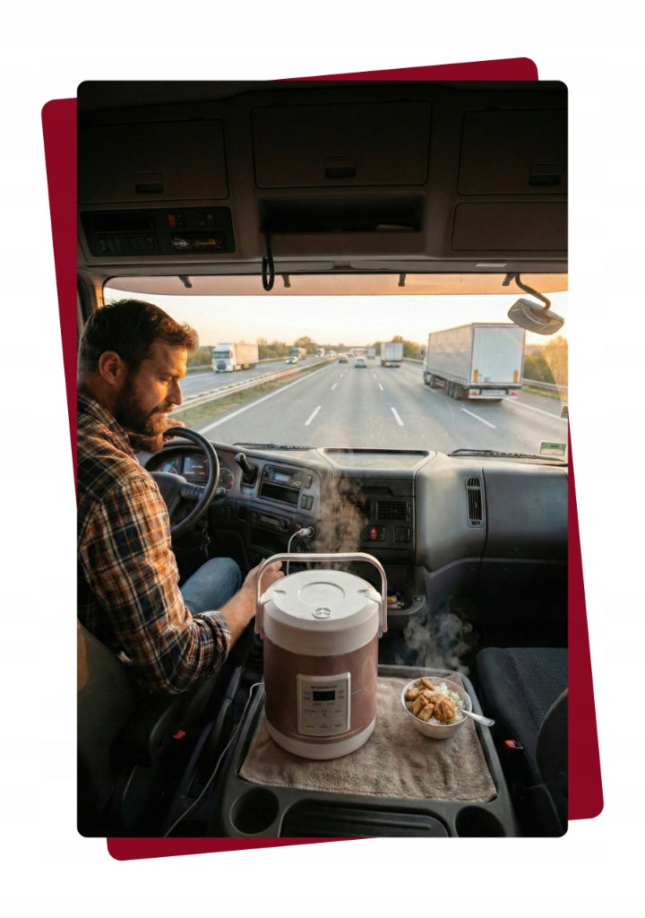 CAR MULTICOOKER 1,6l TOURIST RICE COOKER 12V 24V TIR BUS LCD TIMER Manufacturer code MULTICOOKER samochodowy ryżowar FIT 1,6L