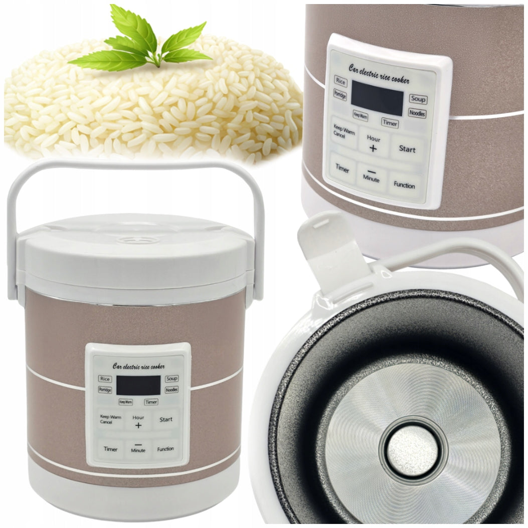 CAR MULTICOOKER 1,6l TOURIST RICE COOKER 12V 24V TIR BUS LCD TIMER