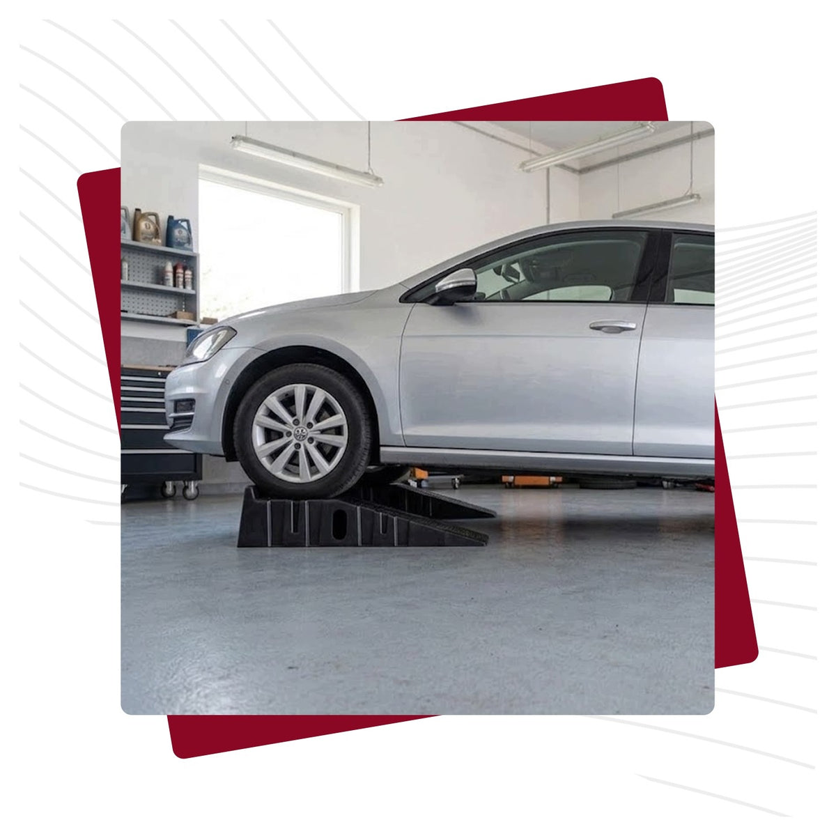 CAR OVERRUN INRUN CAR RAMP INRUN DRIVEWAY 3T Product weight with unit packaging 9.6 kg