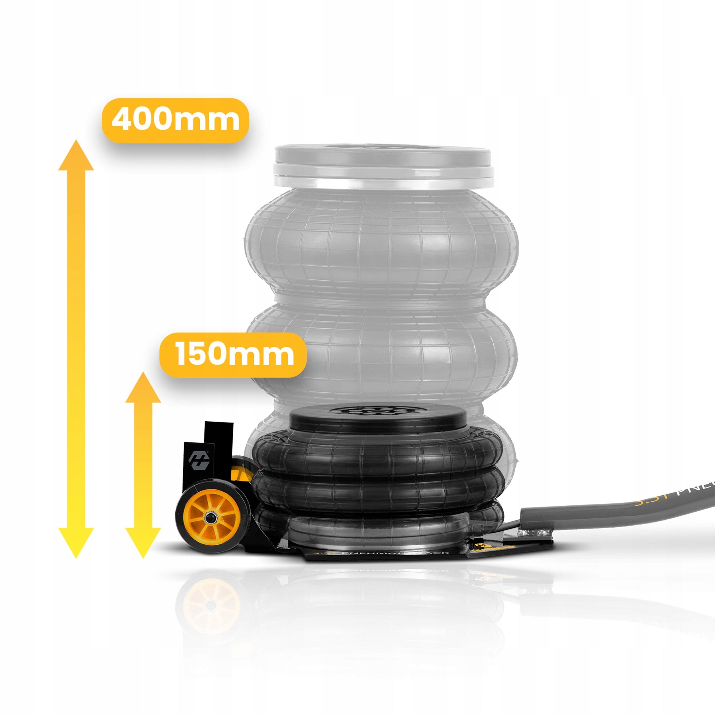 CAR PNEUMATIC LIFT 15-40cm SNOWMAN CUSHION 3,5T Humberg Minimum lifting height 150 mm