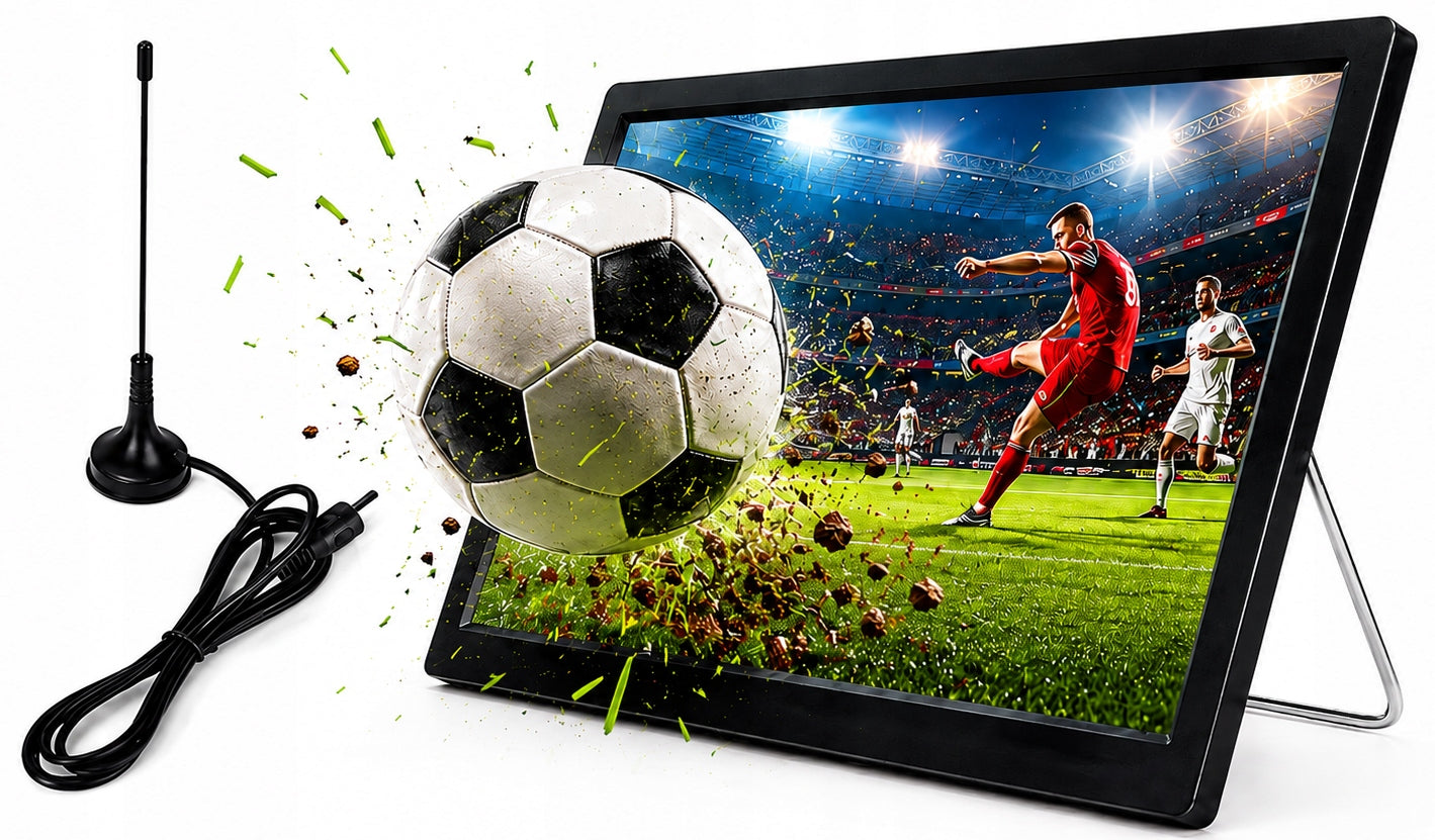 CAR PORTABLE TV 10" 12V/24V/230V DVB-T2 MOTORHOME