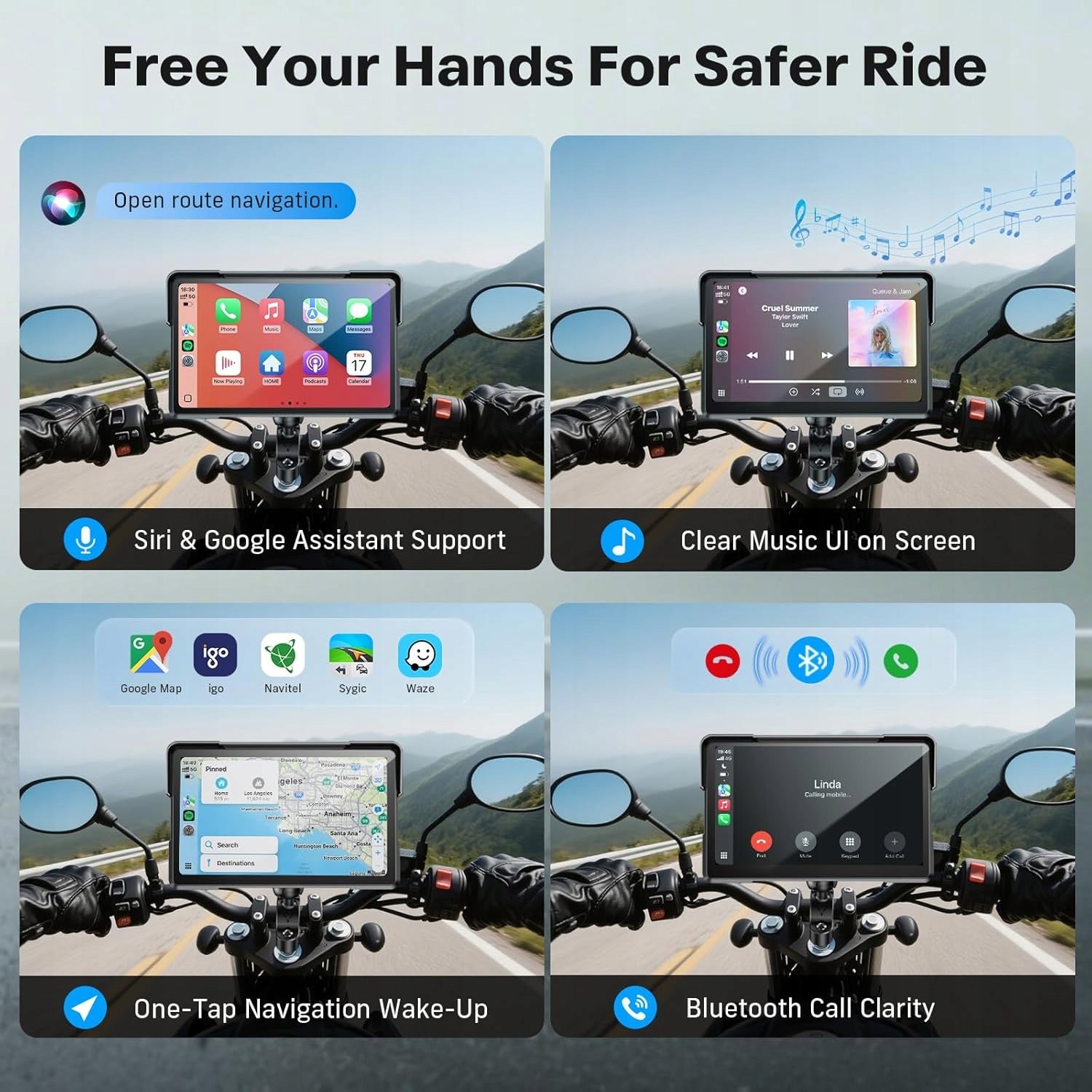 CAR PURIDE W702T Pro Motorcycle Screen 7" CarPlay Android Auto TPMS 2026 Brand no brand