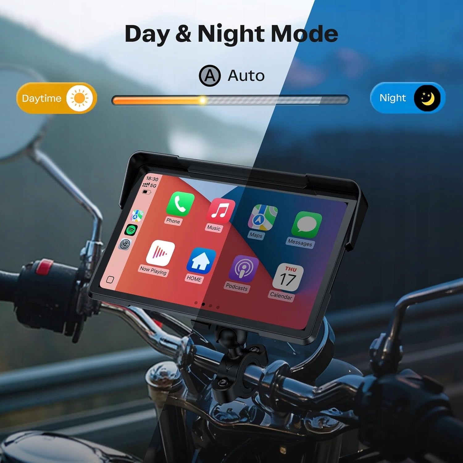 CAR PURIDE W702T Pro Motorcycle Screen 7" CarPlay Android Auto TPMS 2026 Manufacturer code 656103020782