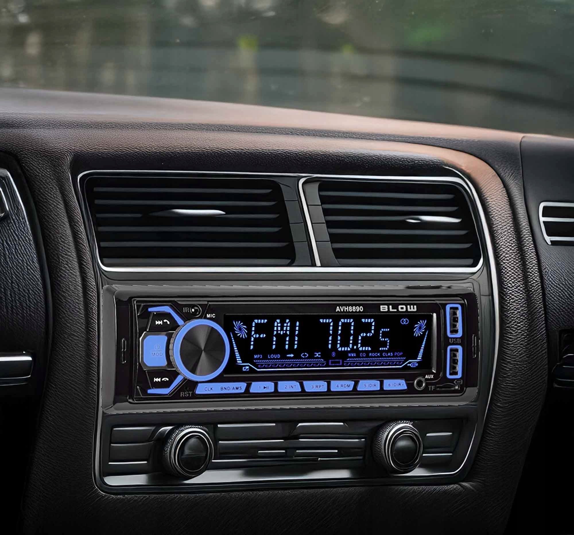 CAR RADIO 1-DIN BLUETOOTH USB SD COLORS REMOTE CONTROL KIT Manufacturer code 78-281#