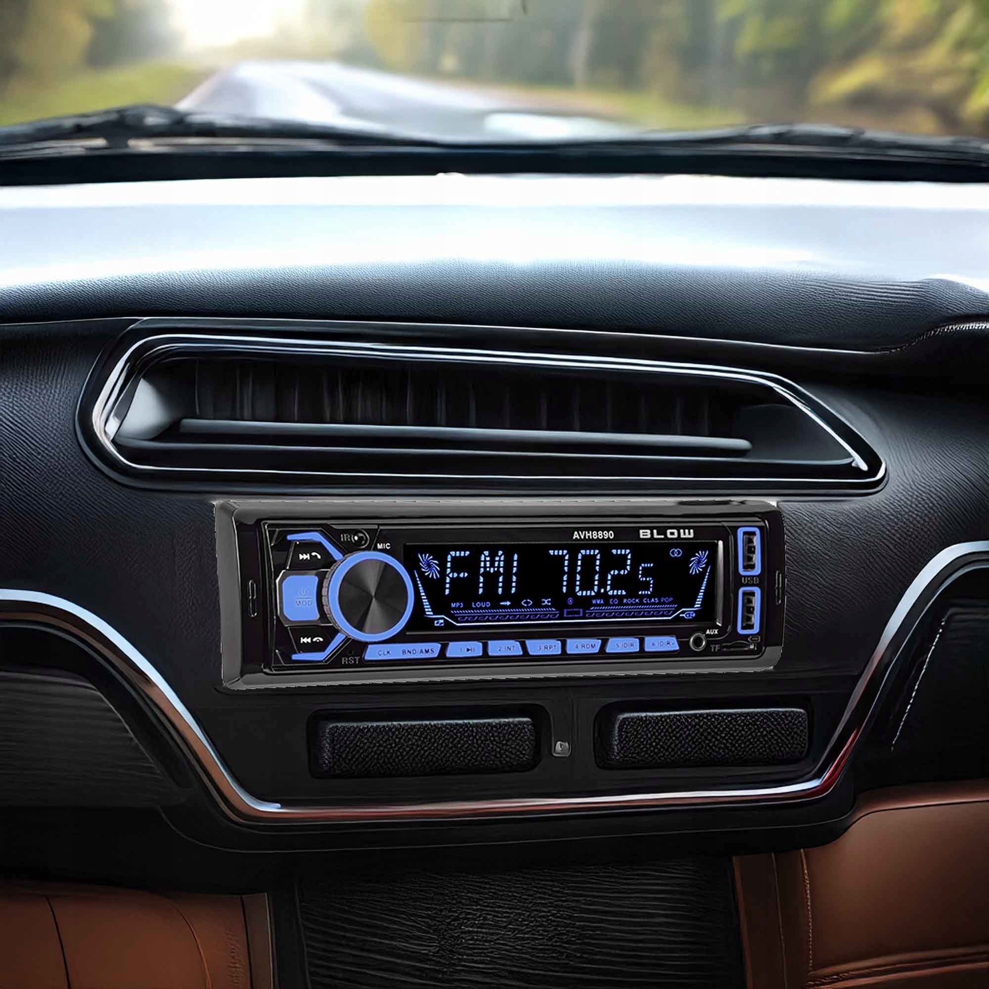 CAR RADIO 1-DIN BLUETOOTH USB SD COLORS REMOTE CONTROL KIT Packaging status original
