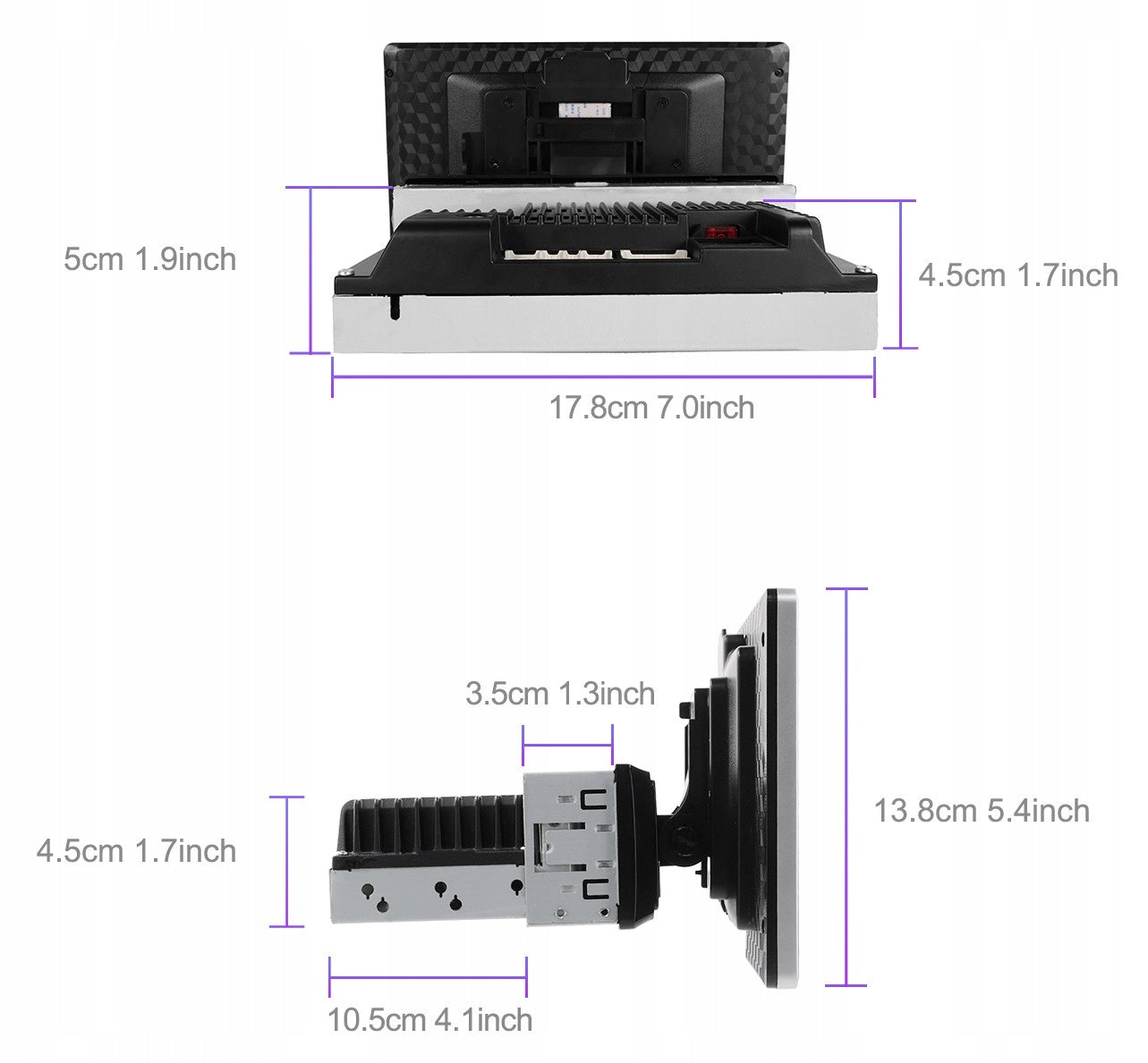 CAR RADIO 1 DIN CARPLAY ANDROID 15 WIFI GPS TOUCH 4GB RAM 9'' Packaging status original
