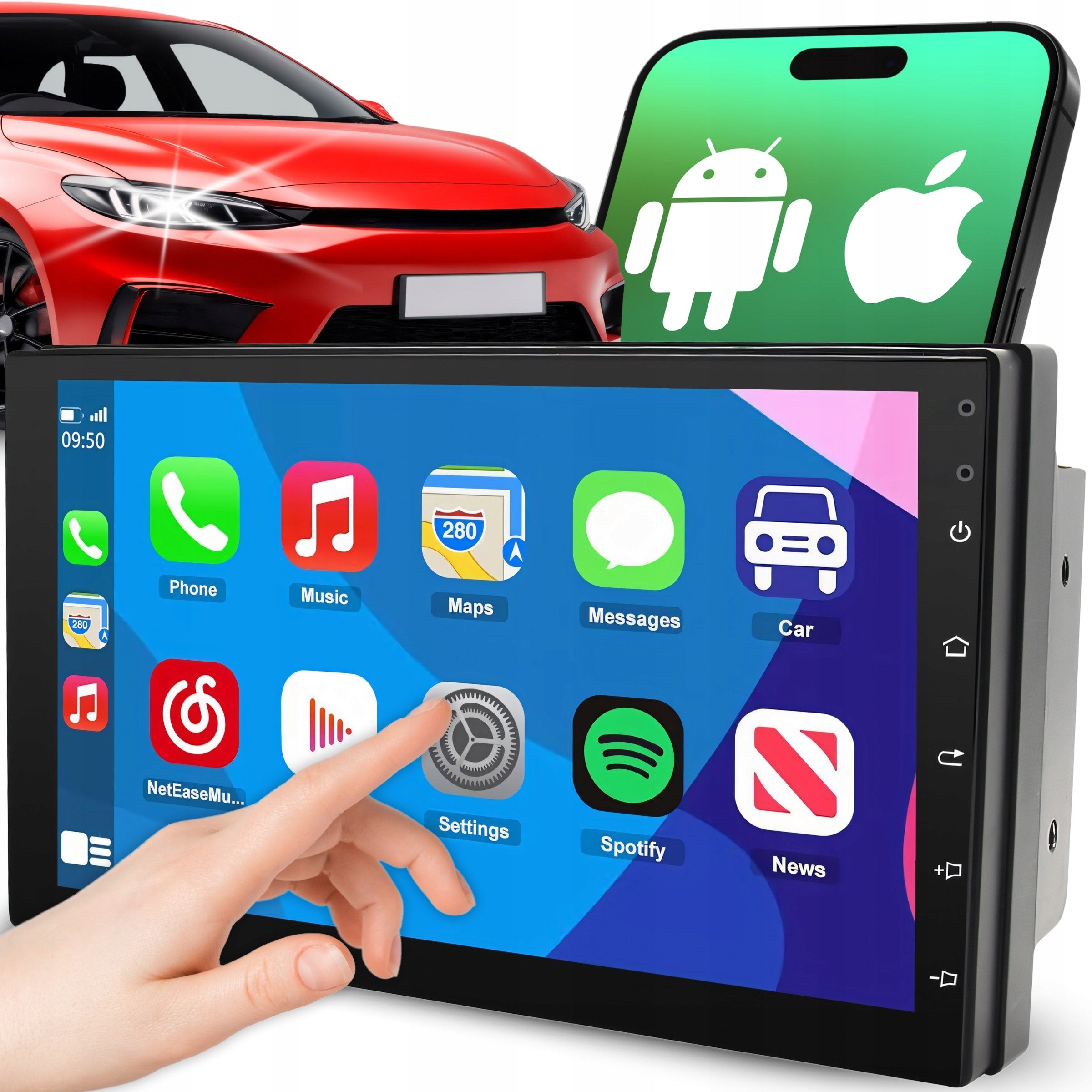 CAR RADIO 7" ANDROID 2DIN WiFi GPS ANDROID BT MULTIMEDIA STATION Packaging status original