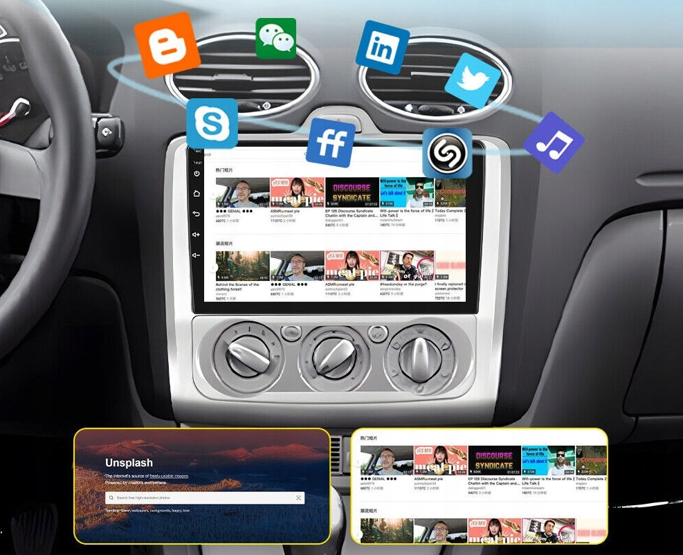 CAR RADIO ANDROID FORD FOCUS MK2 2004-2011 RADIO GPS BT 2GB Brand Ford