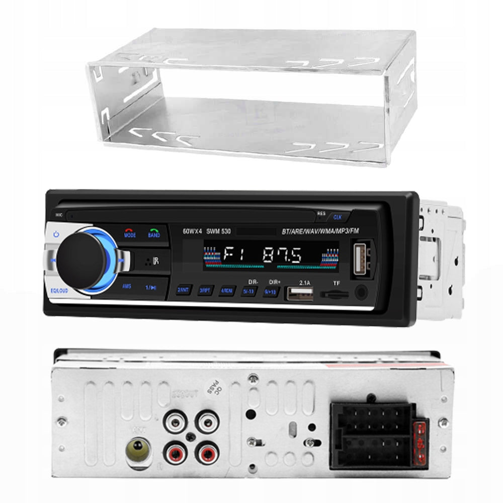 CAR RADIO BLUETOOTH USB SD MP3 AUX 1DIN SET + REMOTE CONTROL Packaging status original