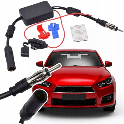 CAR RADIO SIGNAL ANTENNA AMPLIFIER AM FM 12V