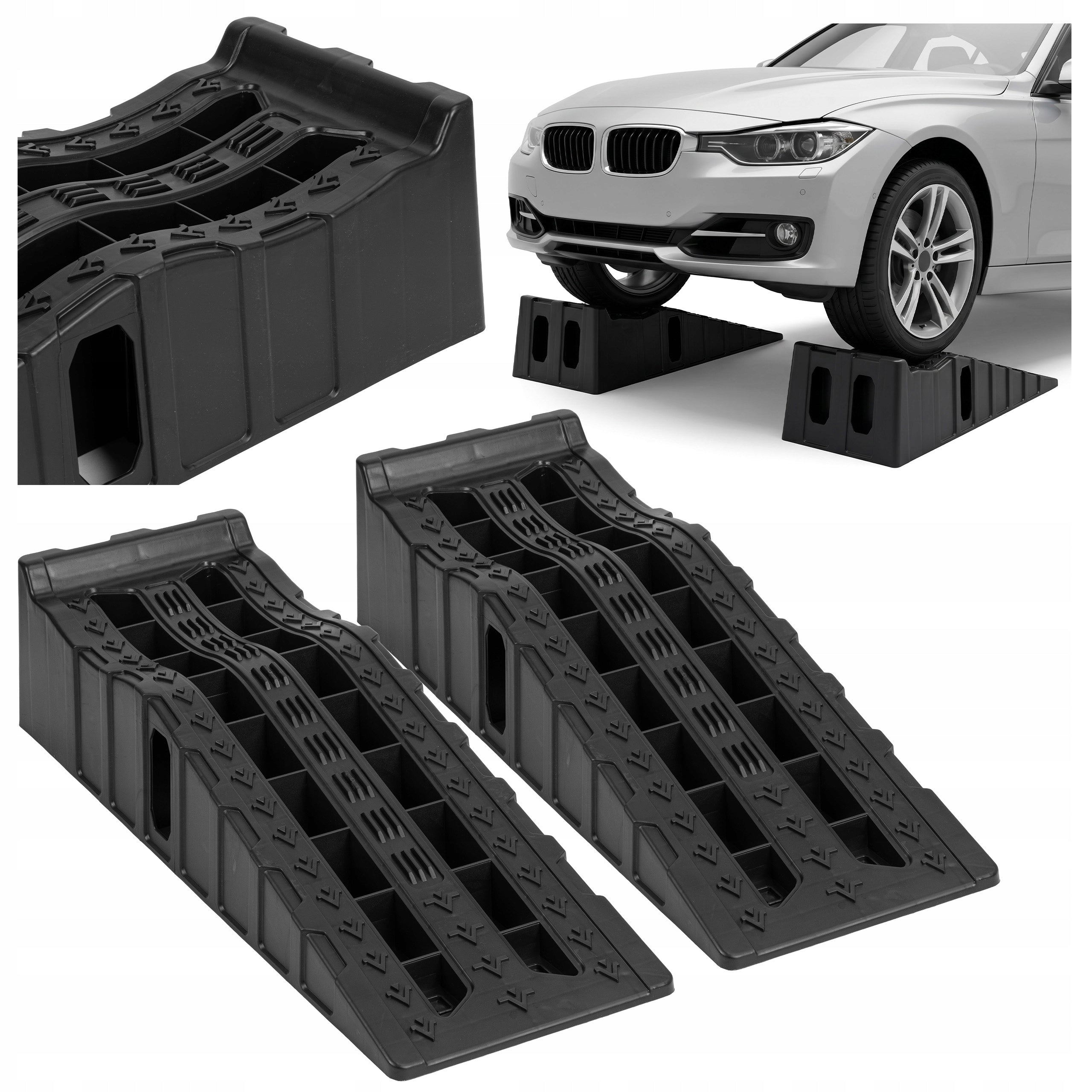CAR RAIDS 2 PIECES RAMP DRIVEWAY RAMP RAID SET 5TON