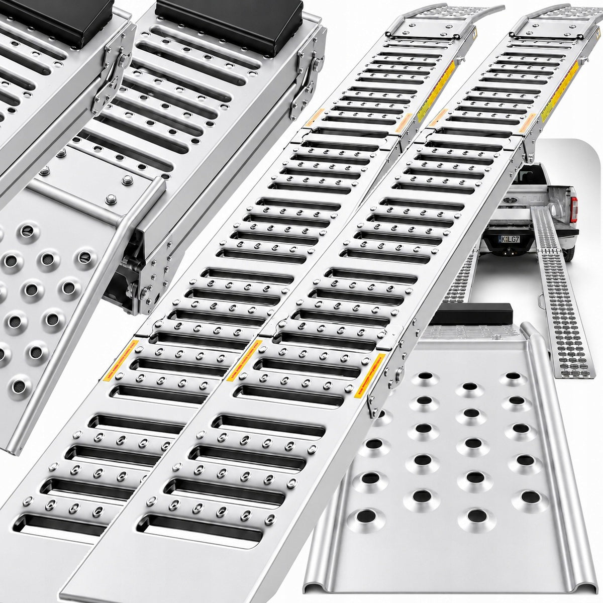 CAR RAMPS 2 PCS WIDE LOADING PLATFORMS 1.6 T tm025