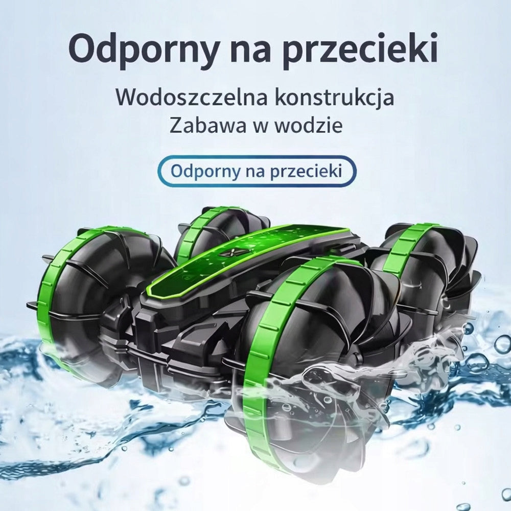 CAR RC AMPHIBIOUS 360 DRIFT WATERPROOF GESTURE CONTROL REMOTE CONTROL GREEN Brand no brand