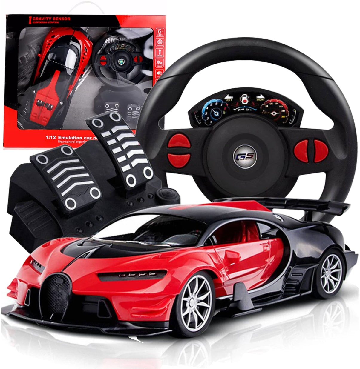 CAR RC REMOTE CONTROLLED AUTO STEERING PEDALS EAN (GTIN) 6916442121880