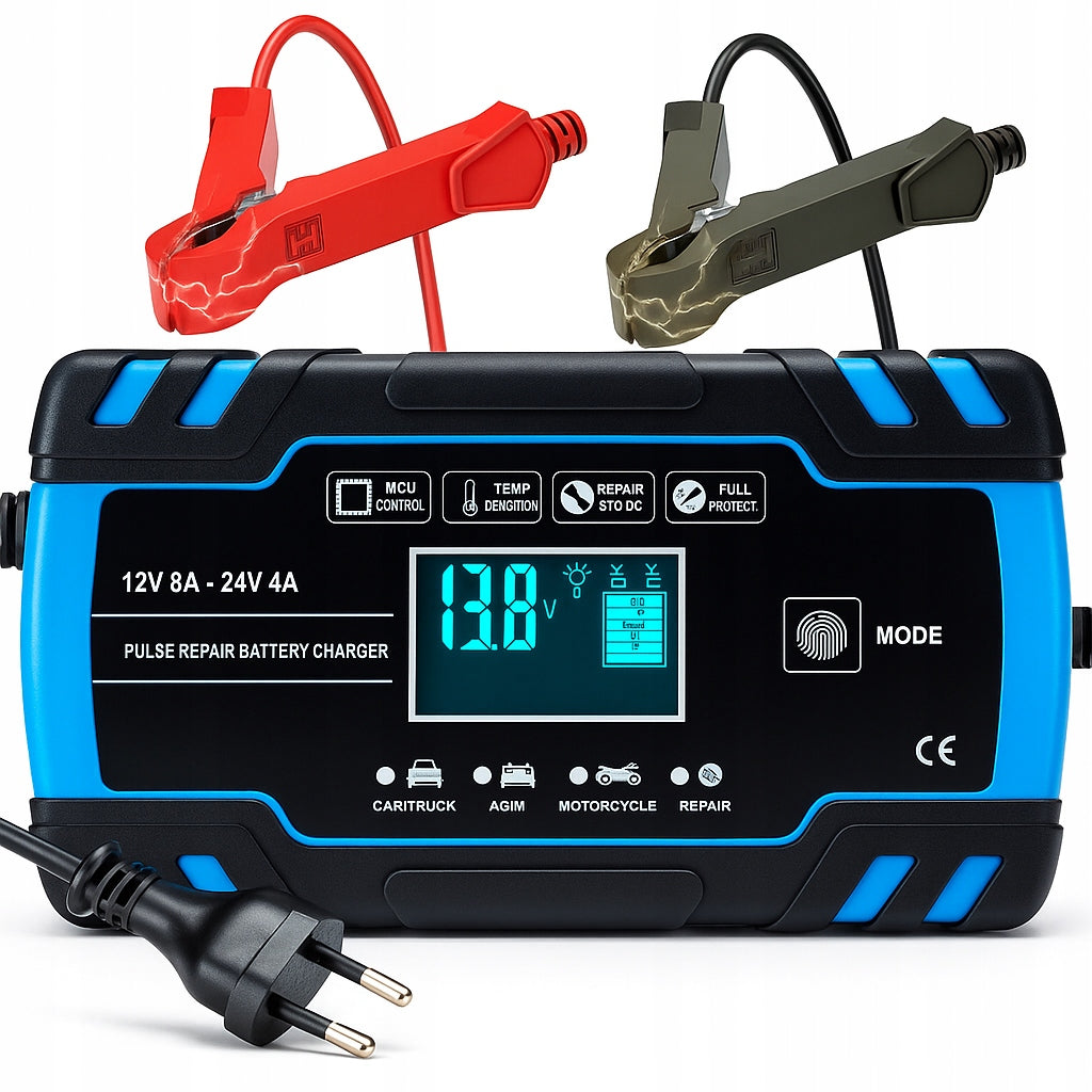 CAR RECTIFIER 12V 24V 8A AUTOMATIC FOR CAR + REPAIR FUNCTION