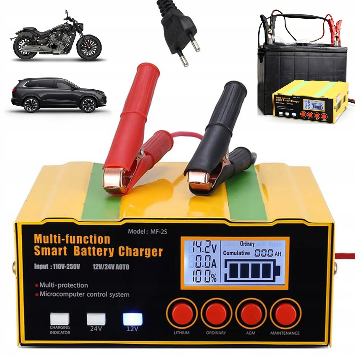 CAR RECTIFIER 12V 24V BATTERY REPAIR LCD FOR MOTORHOME