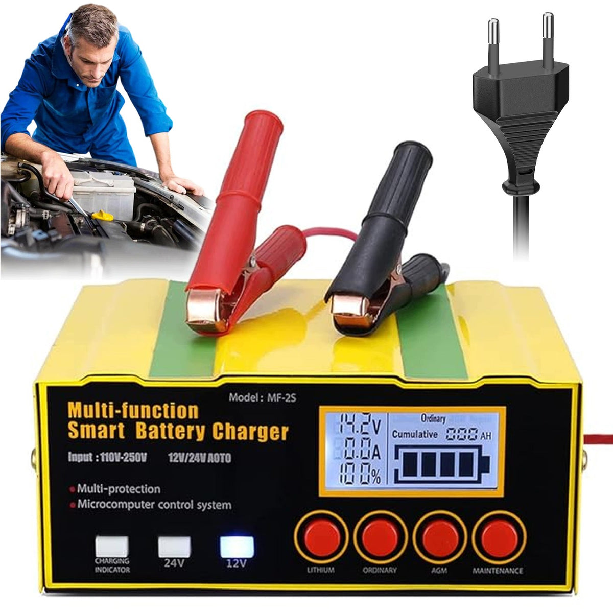 CAR RECTIFIER AUTOMATIC FOR 12V 24V LITHIUM ION BATTERIES
