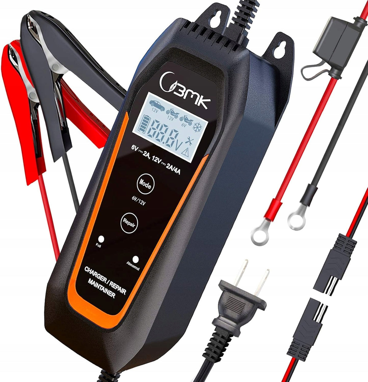 CAR RECTIFIER BATTERY CHARGER STARTER BMK 4A 6V 12V PRO