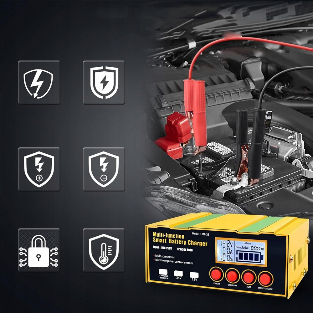 CAR RECTIFIER FOR BATTERIES 12V 24V 12A BATTERY CHARGER Packaging status original