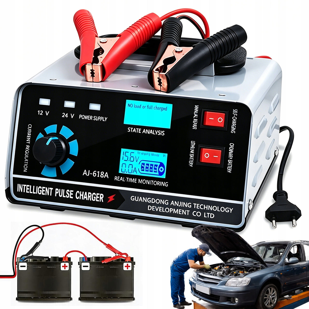 CAR RECTIFIER FOR BATTERIES 12V 24V 30A FOR AGM GEL SLA WET