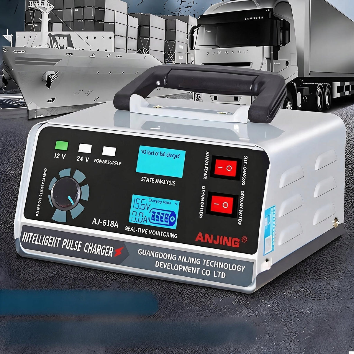 CAR RECTIFIER FOR BATTERIES 12V 24V AUTOMATIC LED METAL Brand no brand
