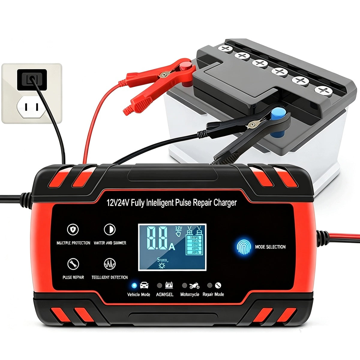 CAR RECTIFIER FOR BATTERIES 12V 24V CAR CHARGER