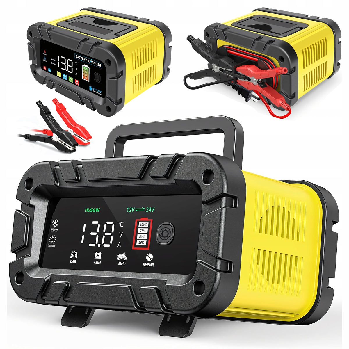 CAR RECTIFIER WITH BOOSTER FOR BATTERIES WITH 12/24V START-UP Brand no brand