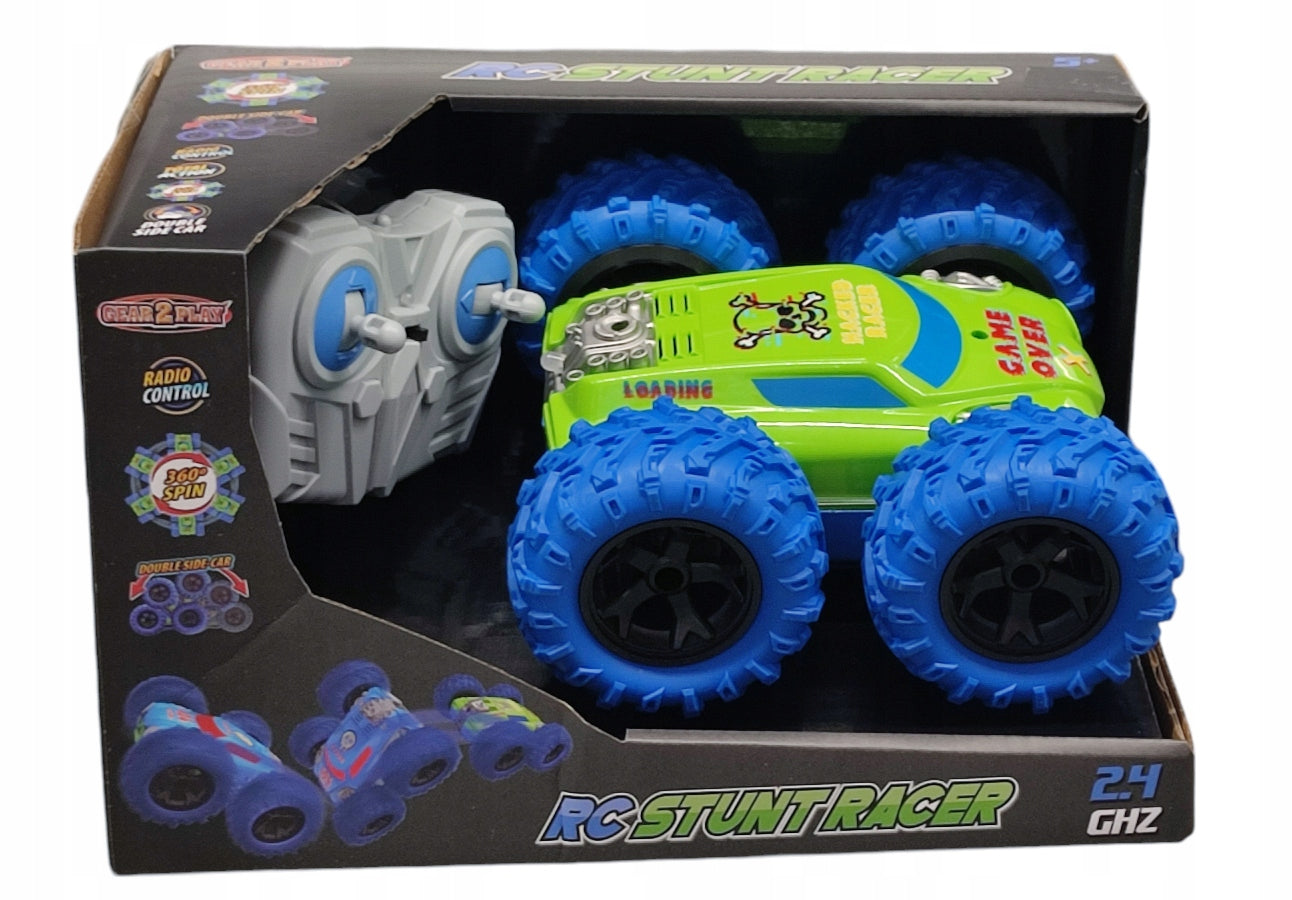 CAR REMOTE CONTROLLED 2,4Ghz ROTATION AUTO 360 RC STUNT RACER GIFT Packaging status original
