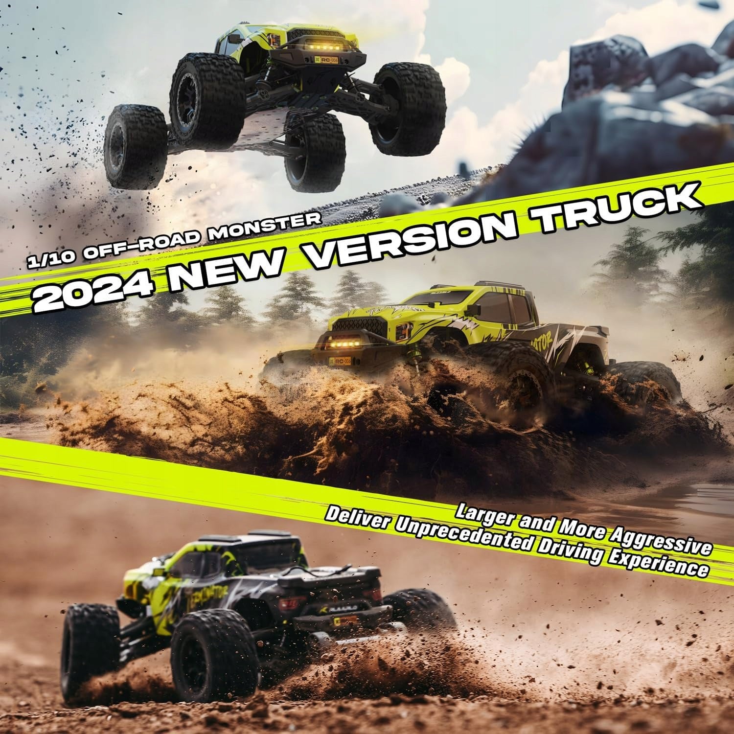 CAR REMOTE CONTROLLED 388W OFF-ROAD 4WD BRUSHLESS AUTO RC Brand no brand