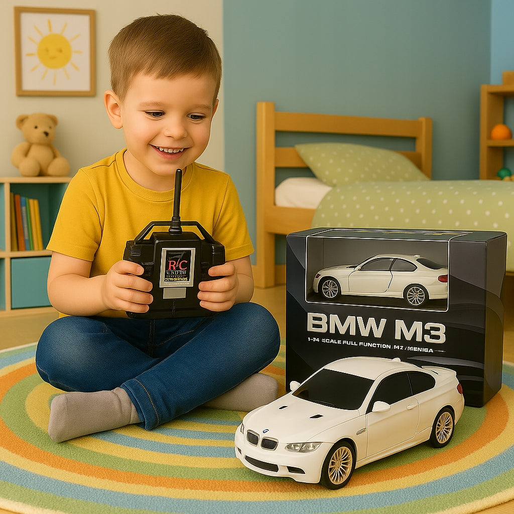CAR REMOTE CONTROLLED AUTO RC FOR REMOTE CONTROL BMW M3 WHITE REMOTE CONTROLLED