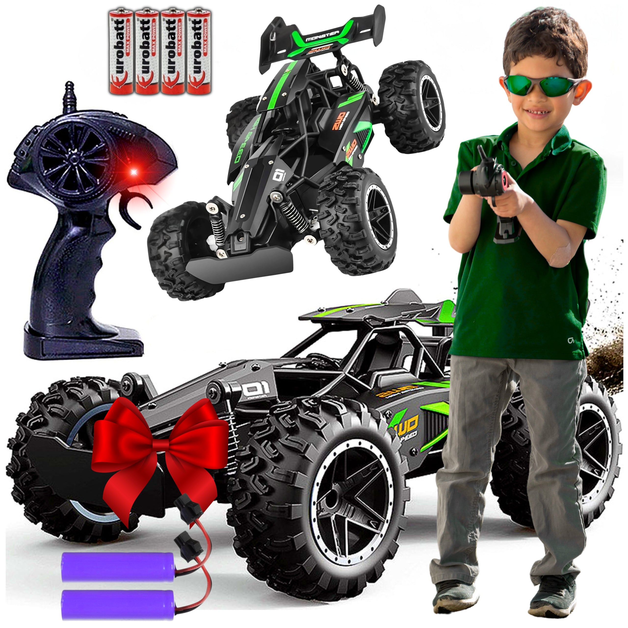 CAR REMOTE CONTROLLED CAR BATTERY REMOTE CONTROL FOR CHILDREN MONSTER RC