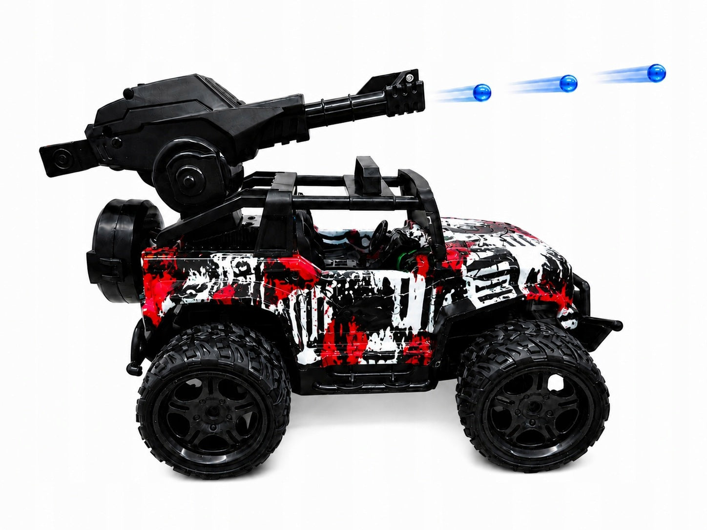 CAR REMOTE CONTROLLED JEEP 4X4 FOR CHILDREN CANNON FOR BALLS BATTERY Packaging status original