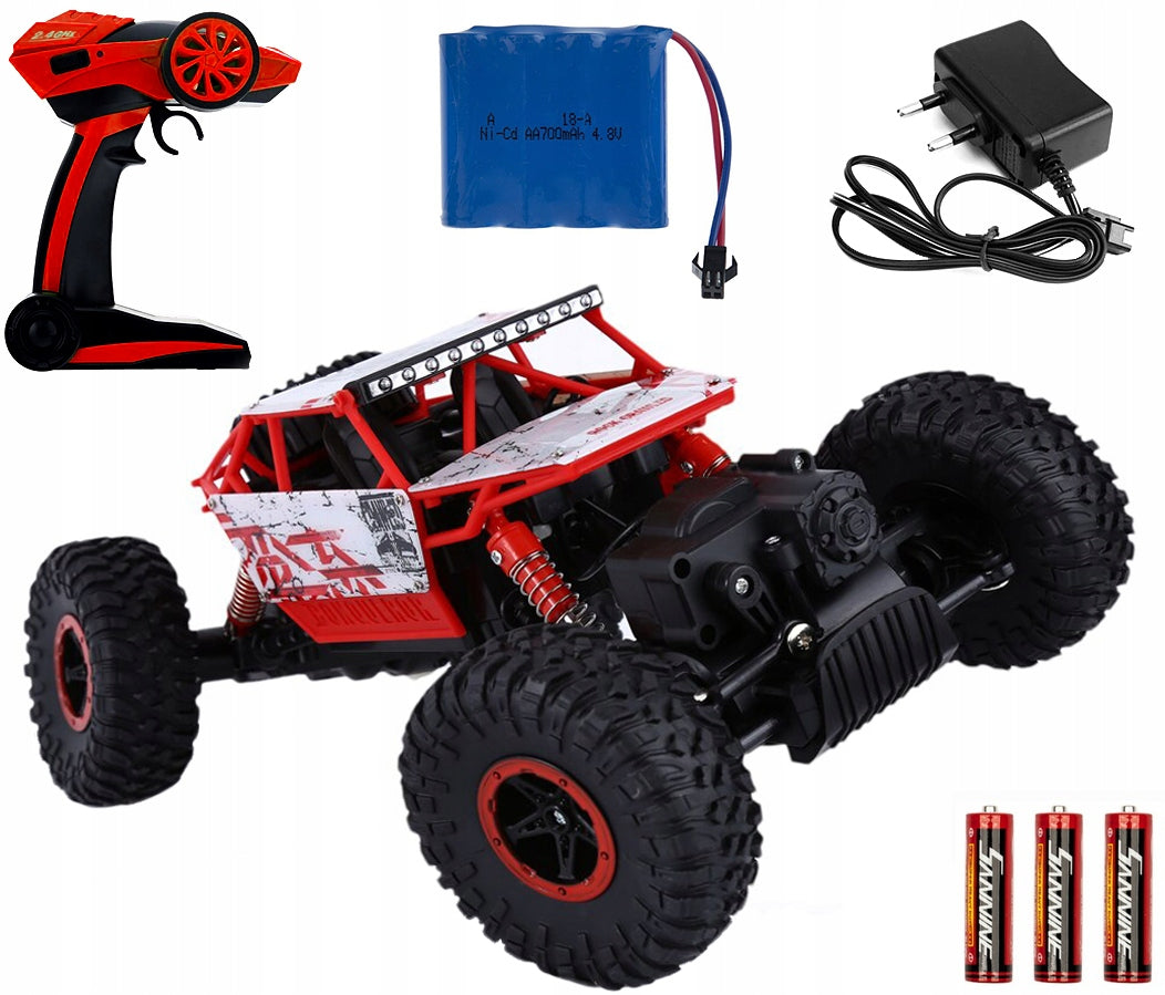 CAR REMOTE CONTROLLED OFF-ROAD 4x4 AUTO RC CRAWLER REMOTE CONTROL BATTERY