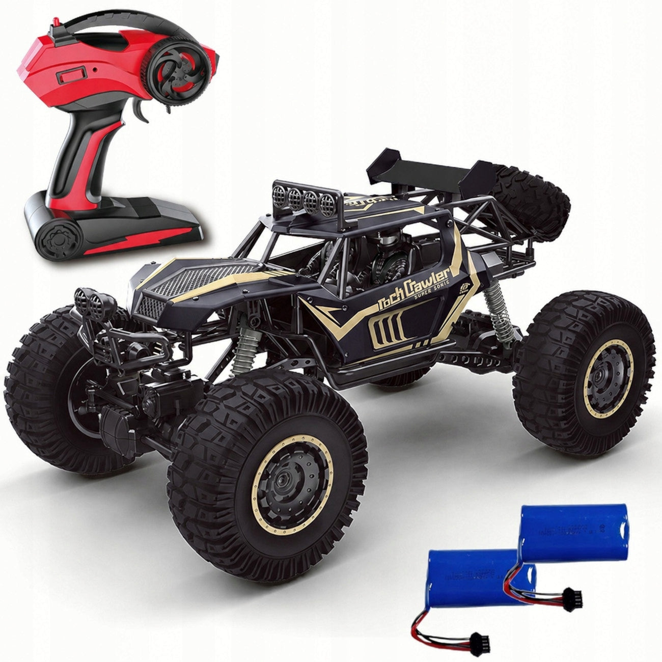 CAR REMOTE CONTROLLED OFF-ROAD 4x4 METAL AUTO GIANT RC 51cm LED 2 aku Packaging status original