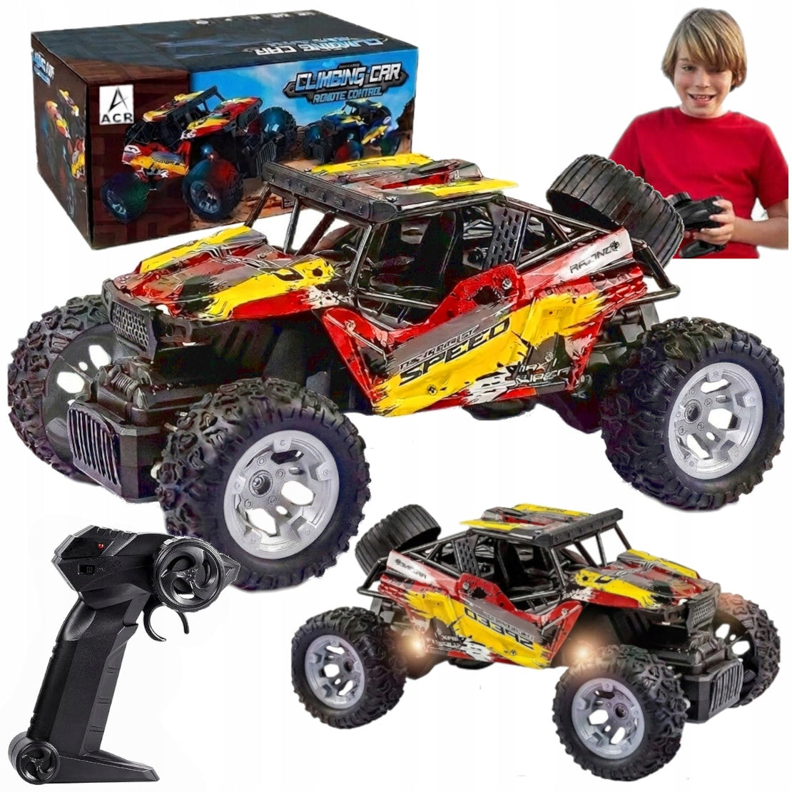 CAR REMOTE CONTROLLED OFF-ROAD CAR RC REMOTE CONTROL LED TOY GIFT 1:16