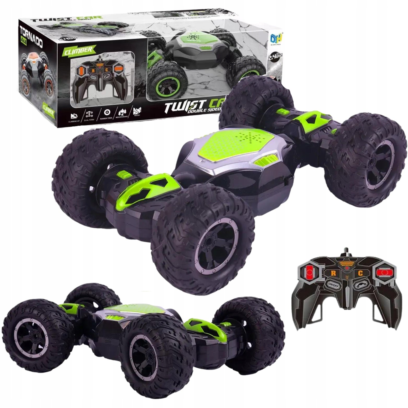 CAR REMOTE CONTROLLED OFF-ROAD CAR TWISTER 360* LED SOUND RC PILOT