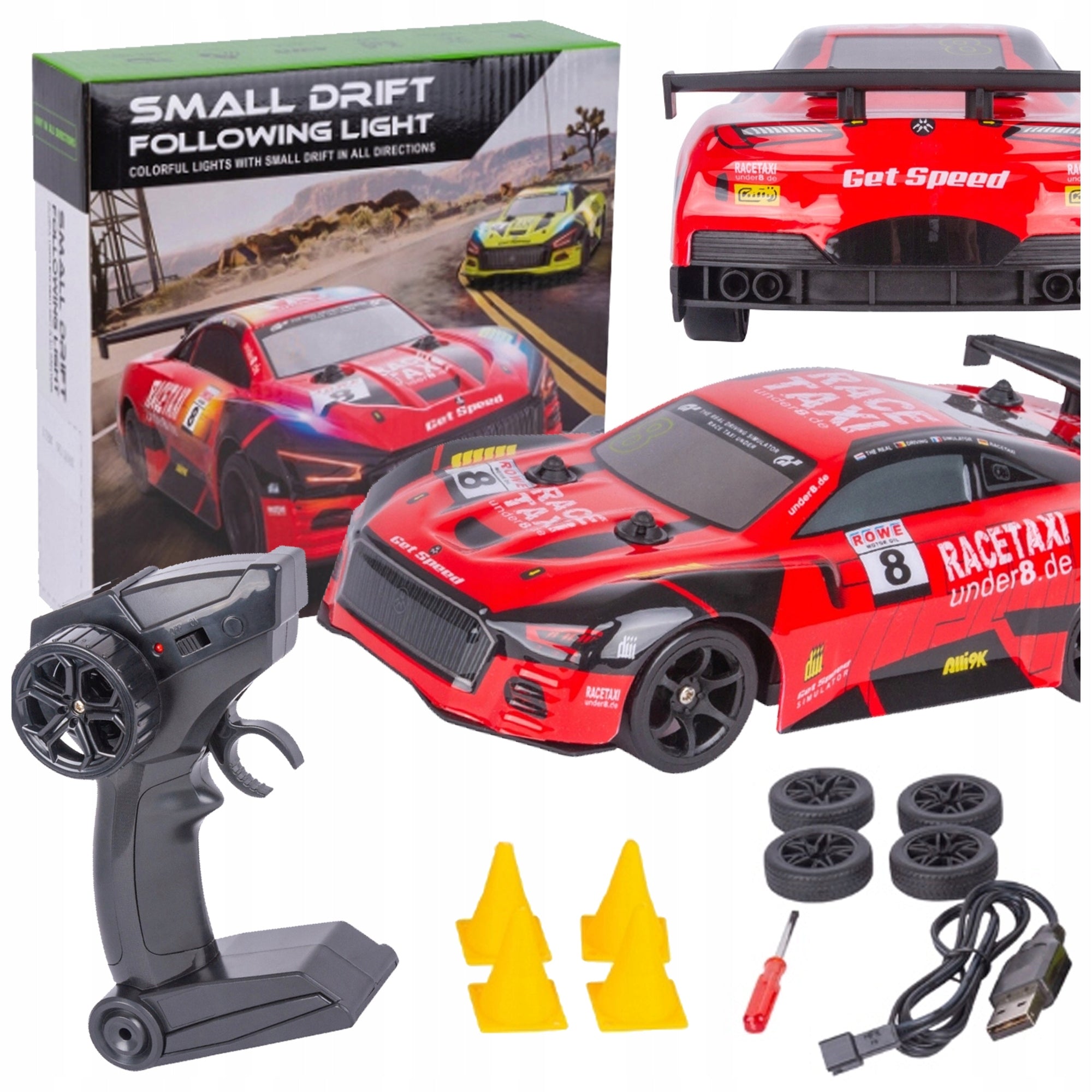 CAR REMOTE CONTROLLED RACING CAR DRIFT ADDITIONAL TIRES LEMON Q165