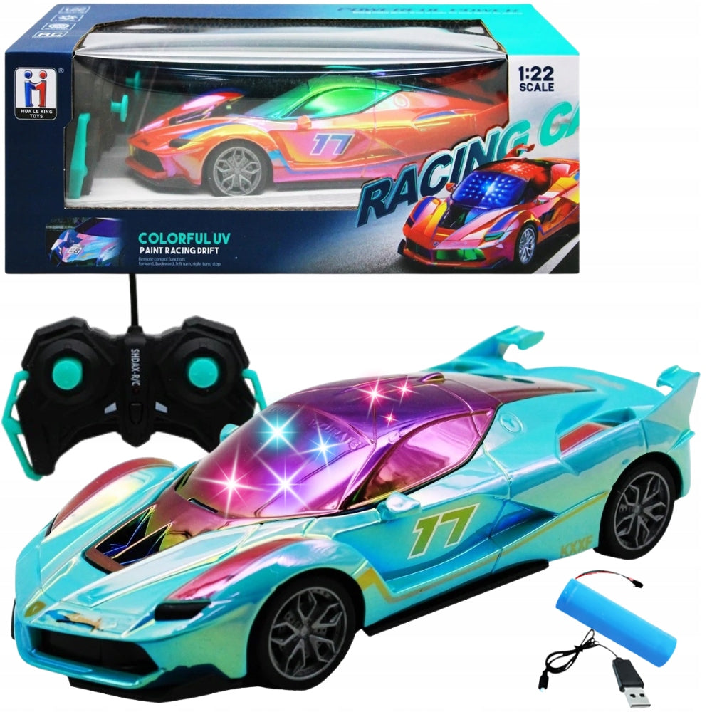 CAR REMOTE CONTROLLED RADIO CAR GLOWING WITH USB CHARGER