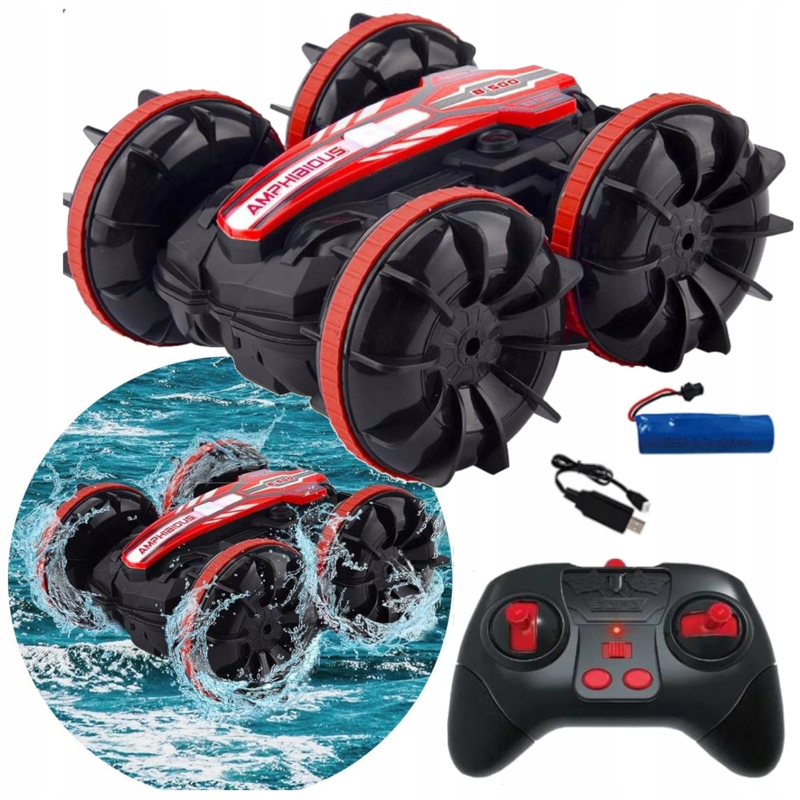 CAR REMOTE CONTROLLED RC AMPHIBIA 4x4 360° FLOATING ACROBATIC