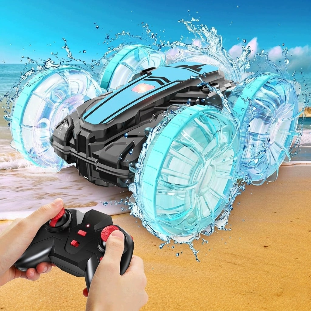 CAR REMOTE CONTROLLED RC AMPHIBIOUS REMOTE CONTROL 4WD 360° RC MONSTER TRUCK 2 AKU Packaging status original