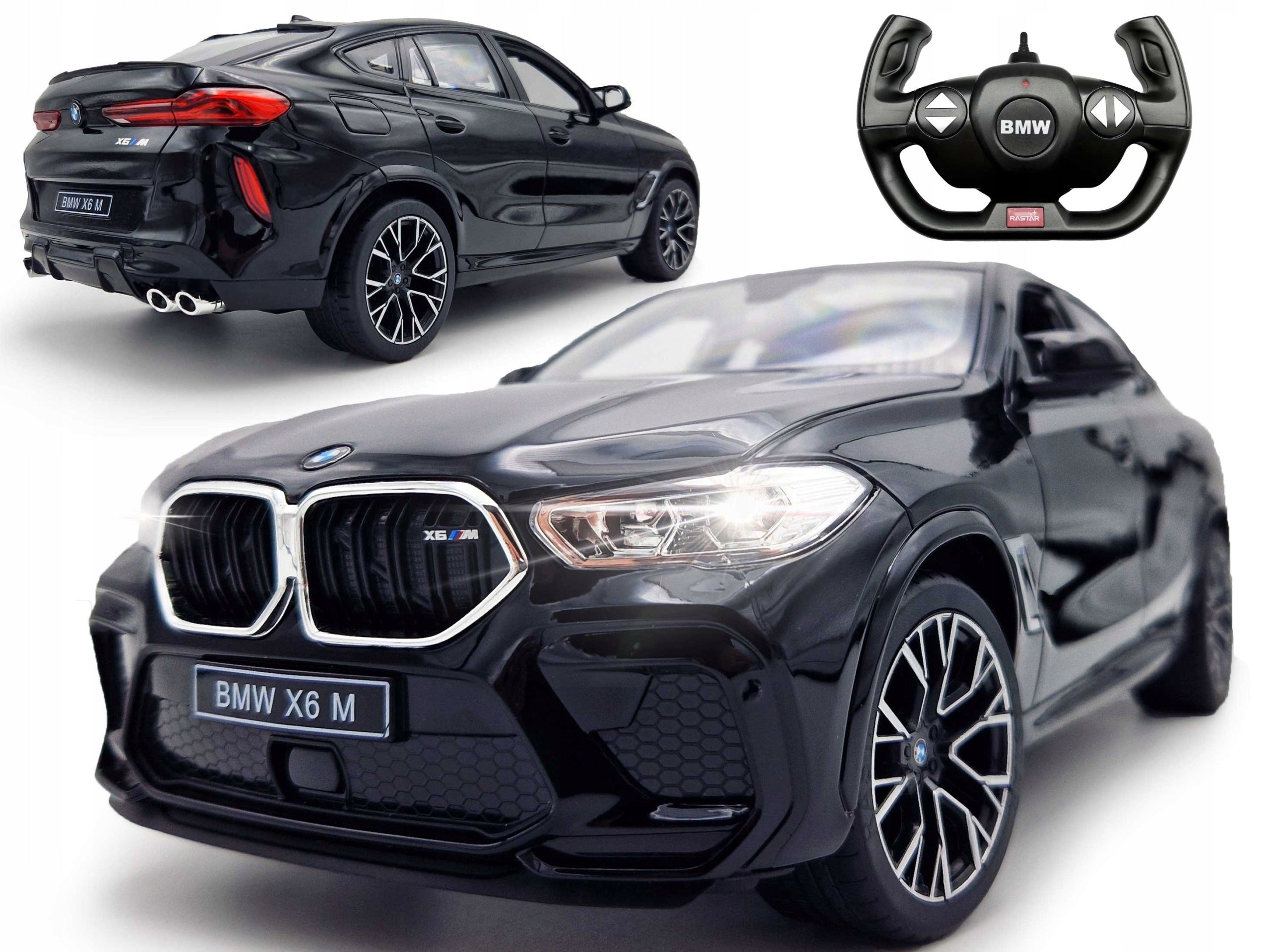 CAR REMOTE CONTROLLED RC LARGE CAR FOR REMOTE CONTROL BMW X6 M LEDY RASTAR BK