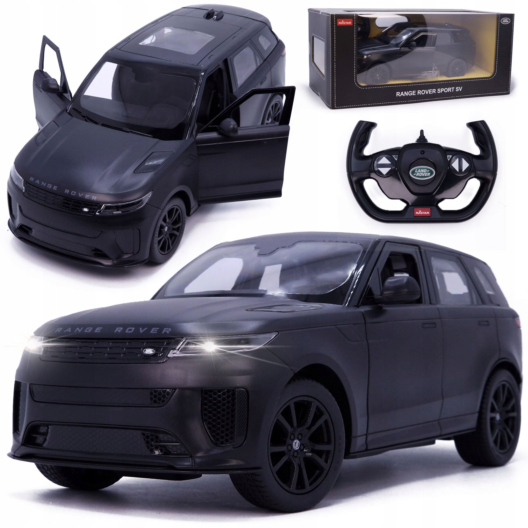 CAR REMOTE CONTROLLED RC LARGE CAR ON REMOTE CONTROL RANGE ROVER SPORT SV LEDY