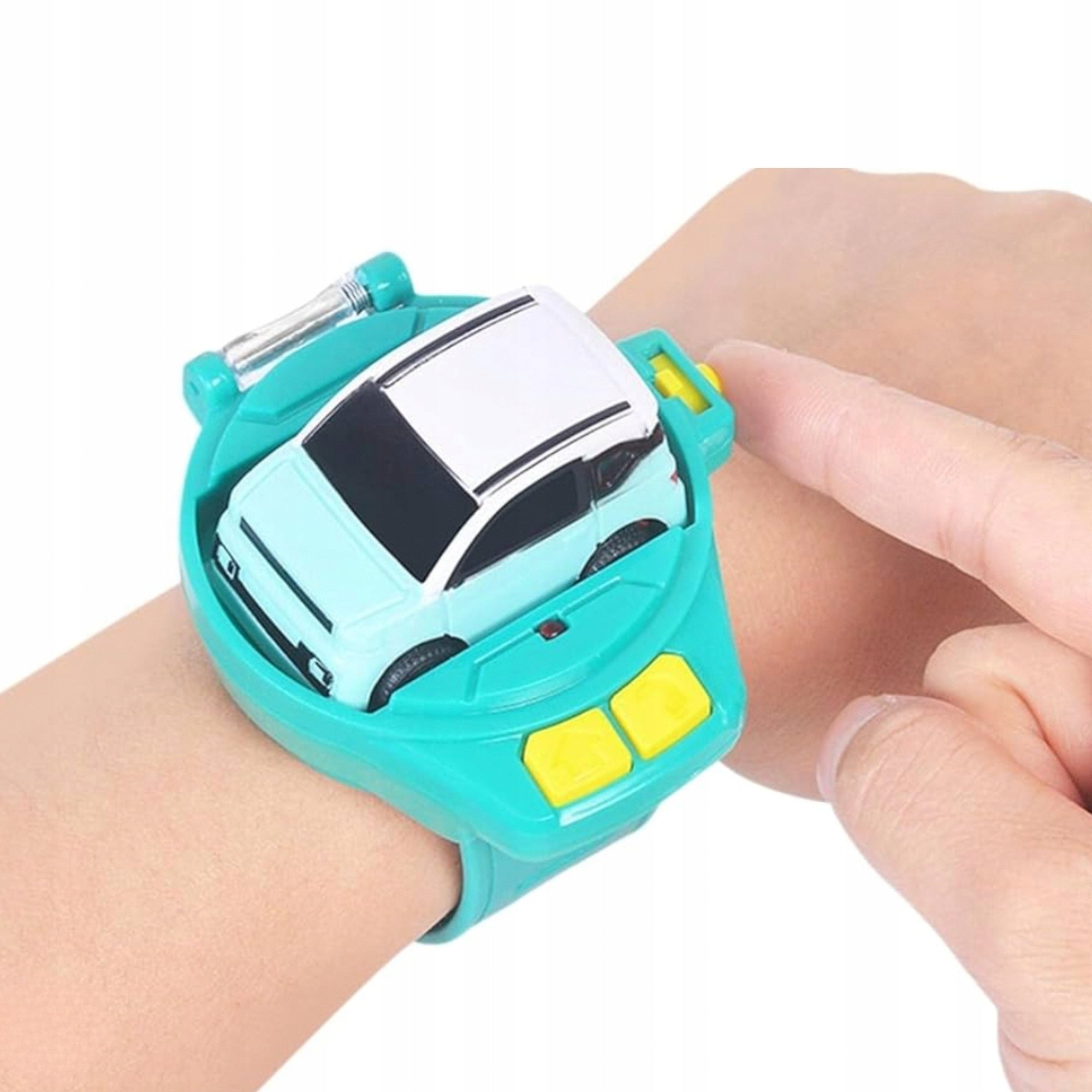 CAR REMOTE CONTROLLED WATCH MINI CAR TURQUOISE AUTO WATCH