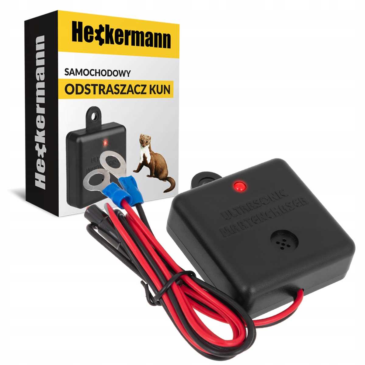 CAR REPELLENT ULTRASONIC RODENTS RATS MARTENS MICE 2in1 Brand Heckermann