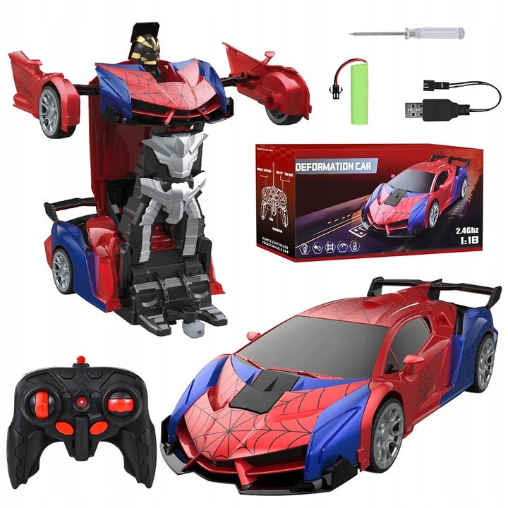 CAR ROBOT SPIDER REMOTE CONTROLLED R/C 2IN1 LIGHT SOUND Brand no brand