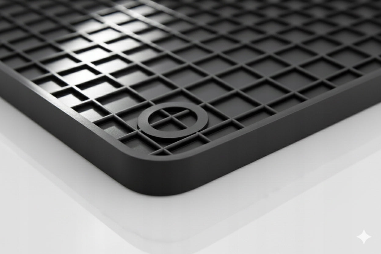 CAR RUGS RUBBER TROUGH SET 4PCS TROUGH 2CM + STOPWATCHES Manufacturer's catalog number STOPER UNIVERSAL GUMMI