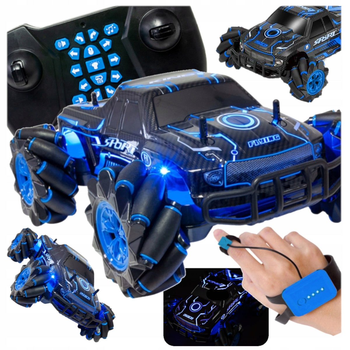 CAR Remote Controlled HAND GESTURES + for REMOTE CONTROL LARGE AUTO 4X4 DRIFT CAR