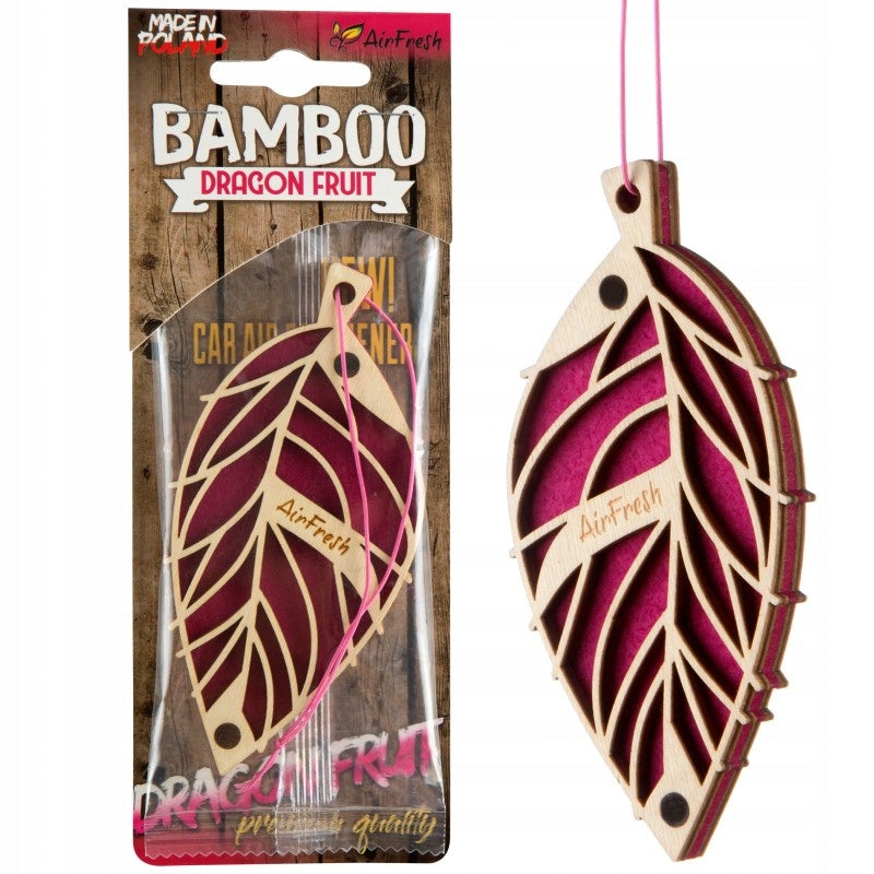 CAR SCENT WOODEN BAMBOO PENDANT – Dragon Fruit