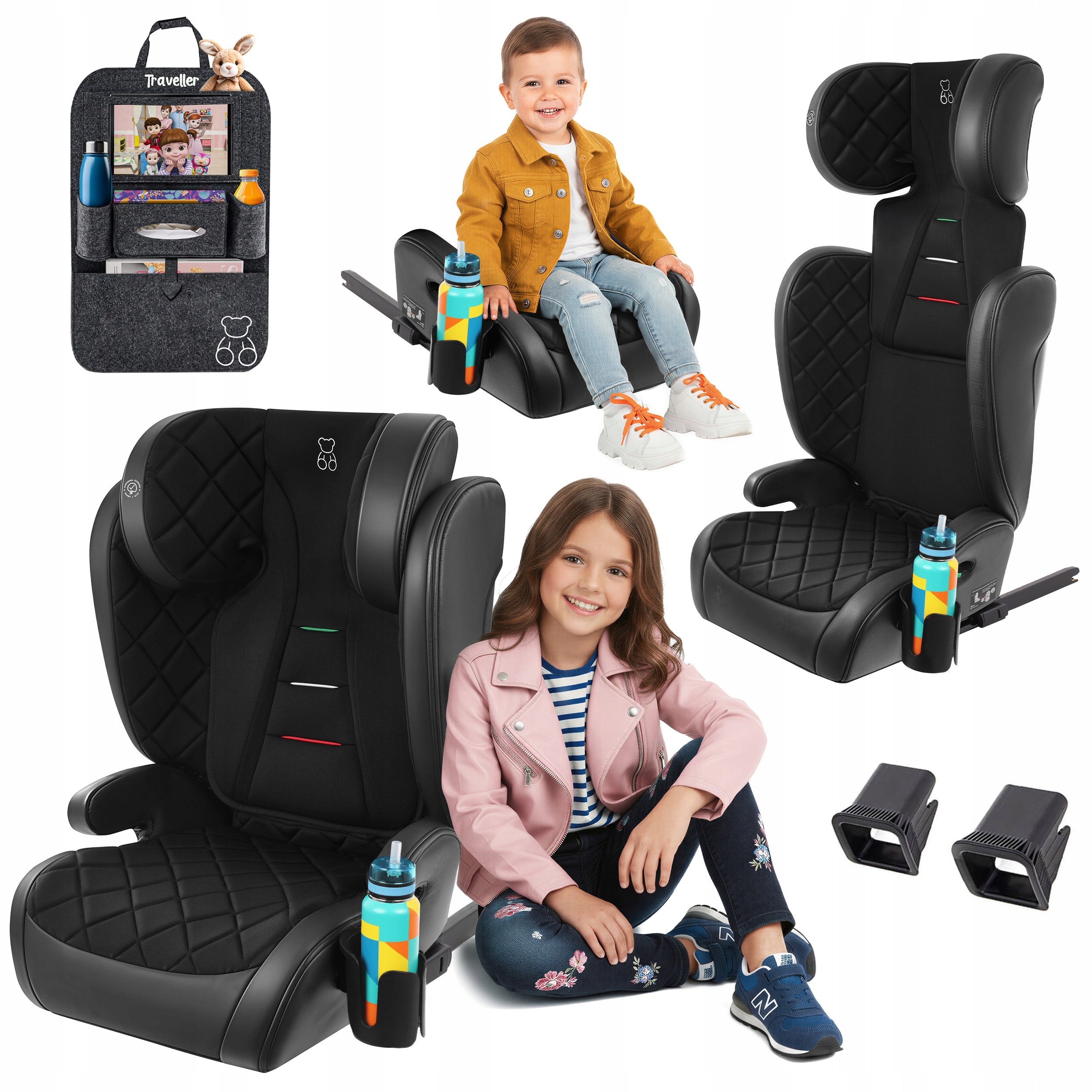 CAR SEAT 15-36kg STAND 2in1 ISOFIX LARGE i-Size + ORGANIZER